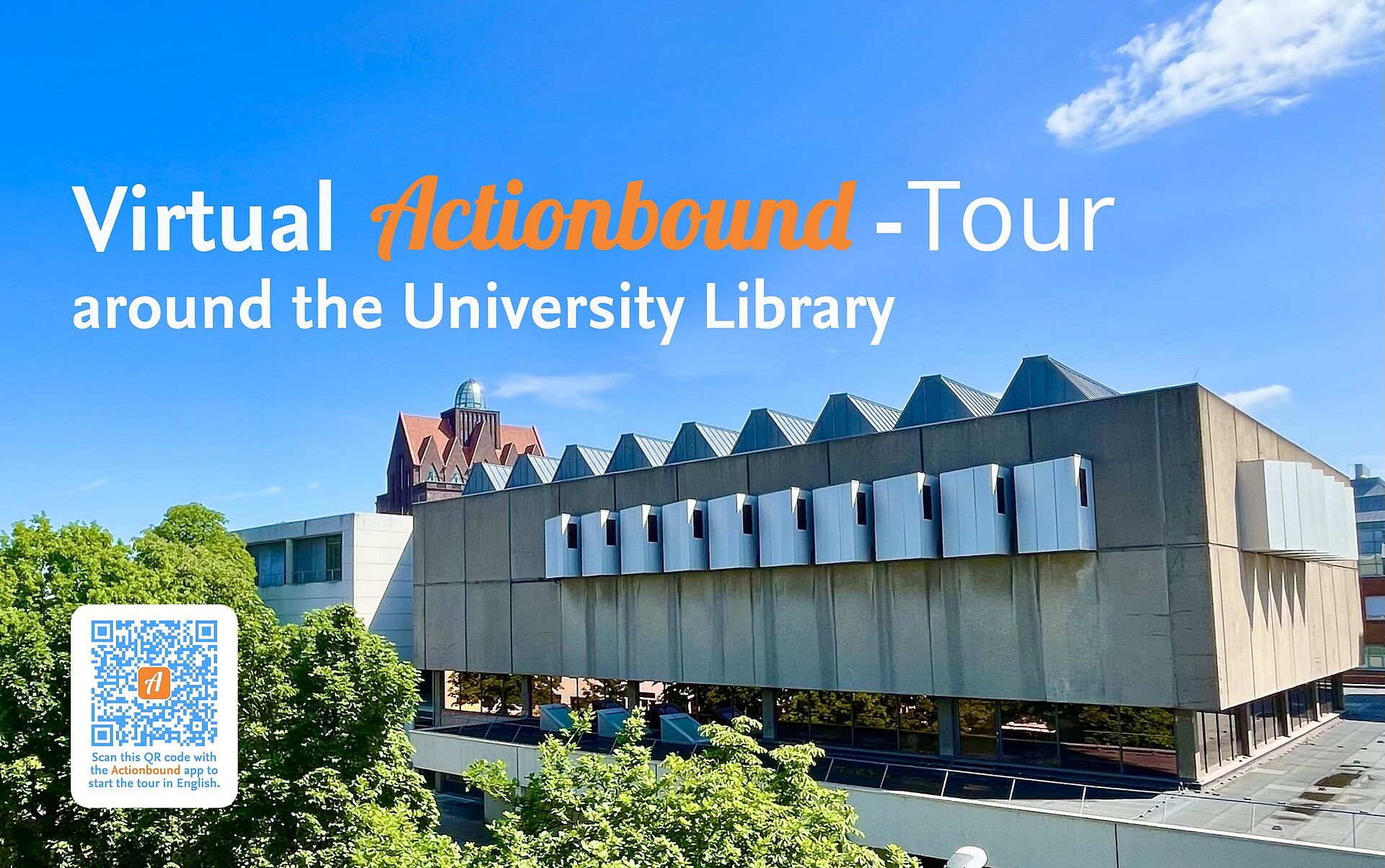 Virtual Actionbound-Tour around the University Library