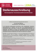 Stellenausschreibung PhD TEM