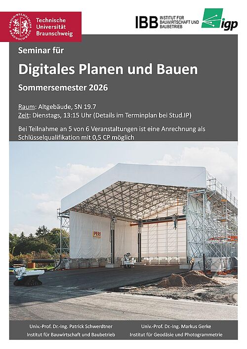 Seminar für digitales Planen und Bauen