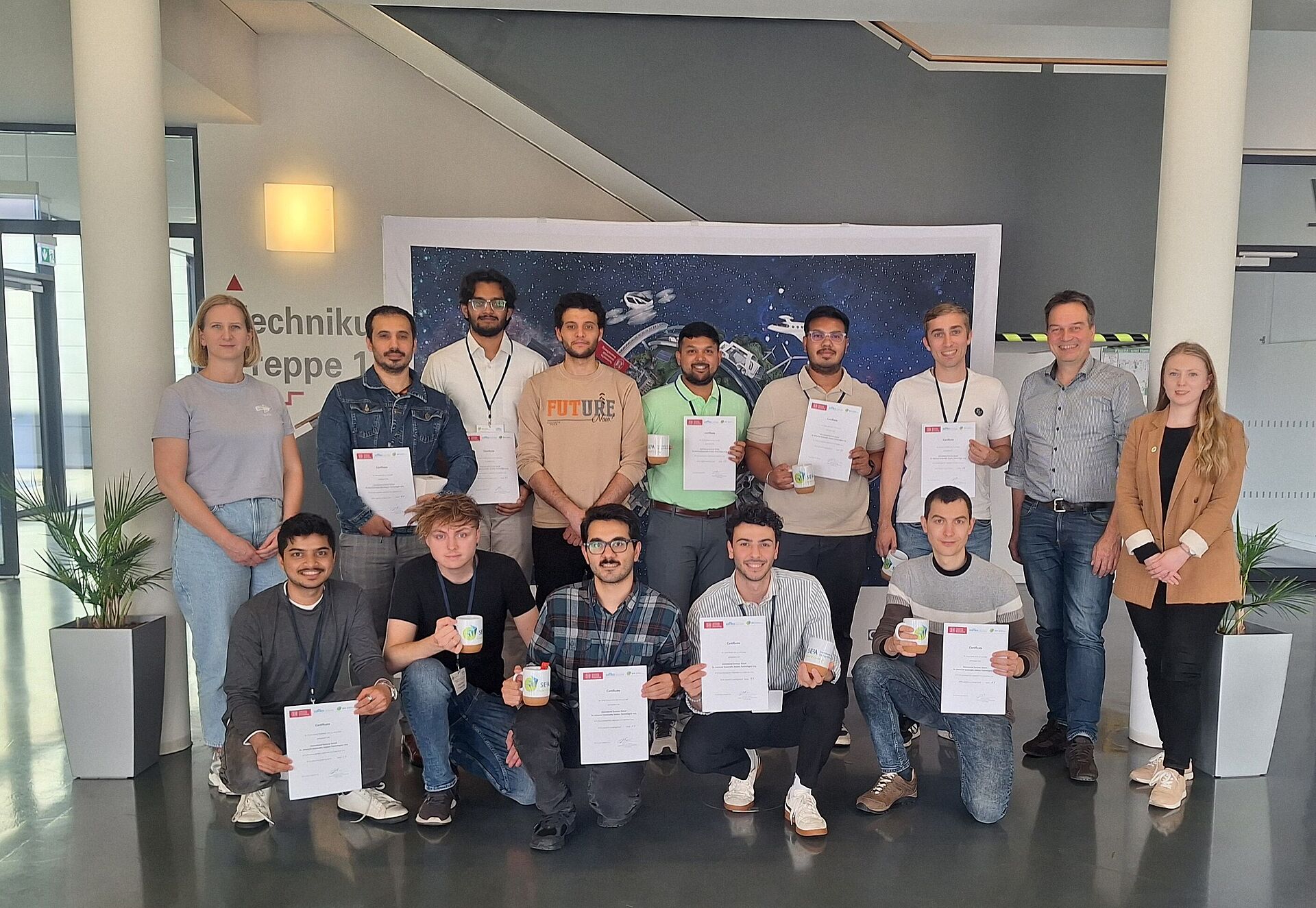 TN mit dem Team der SE2A Geschäftsstelle