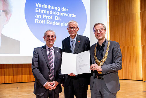Ehrendoktorwürde für Prof. Rolf Radespiel 