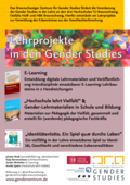 Poster vom Tag der Lehre: [Lehrprojekte in den Gender Studies]