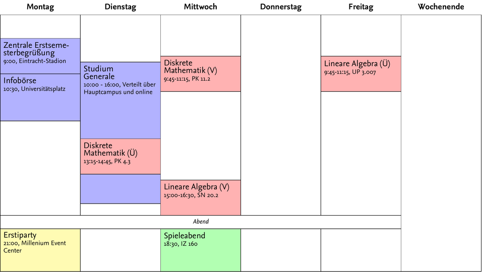 Stundenplan