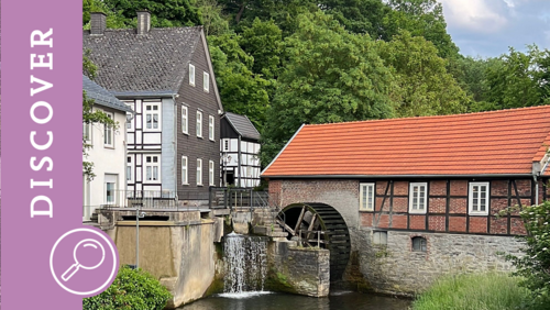 a town in Germany with old half-timbered houses