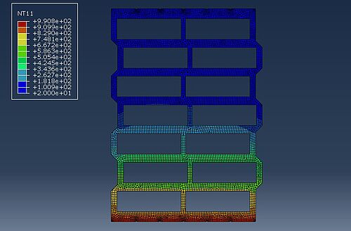 Ziegel: Thermische Simulation 2D