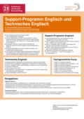 Poster vom Tag der Lehre: [Support-Programm Englisch und Technisches Englisch]