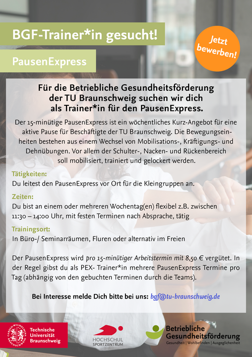 Stellenausschreibung Pausenexpress