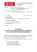 Nachfrist Veroeffentlichung