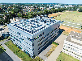 Luftbildaufnahme der Anlage PVZ