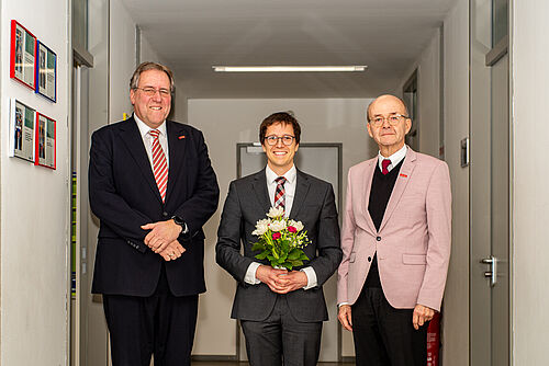 Foto Prof. Kürner, Nils Grupe, Prof. Reimers