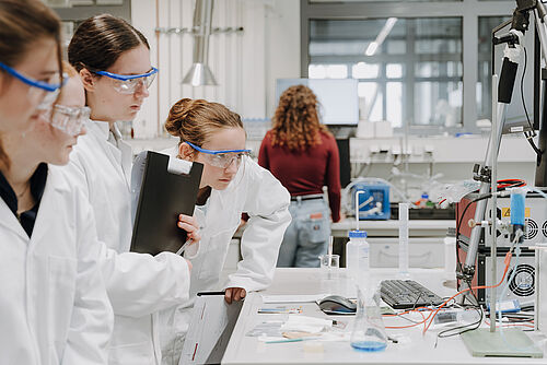 Schülerinnen im Forschungscamp Role2Role