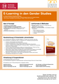 Poster vom Tag der Lehre: [E-Learning in den Gender Studies]