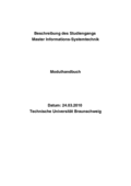 Modulhandbuch IST MSc