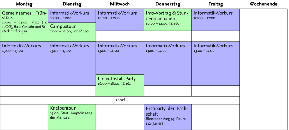 Stundenplan