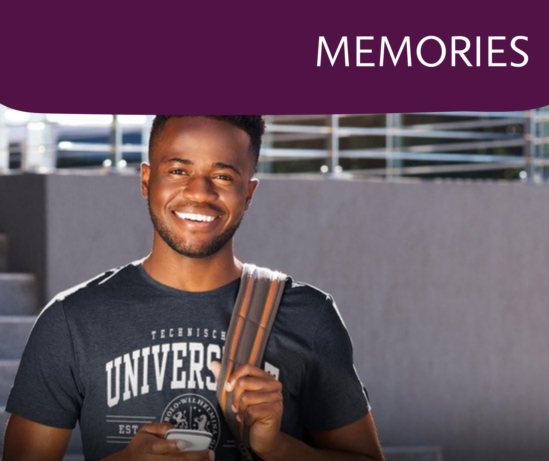 Person wearing merchandise from the TU Braunschweig