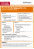 Poster vom Tag der Lehre: [Modul Beratungspsychologie]