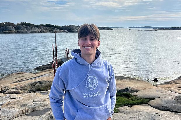 Hier seht ihr mich auf Saltholmen - einer Halbinsel im Westen Göteborgs.