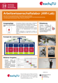 Poster vom Tag der Lehre: [Arbeitswissenschaftslabor (AWI-Lab)]