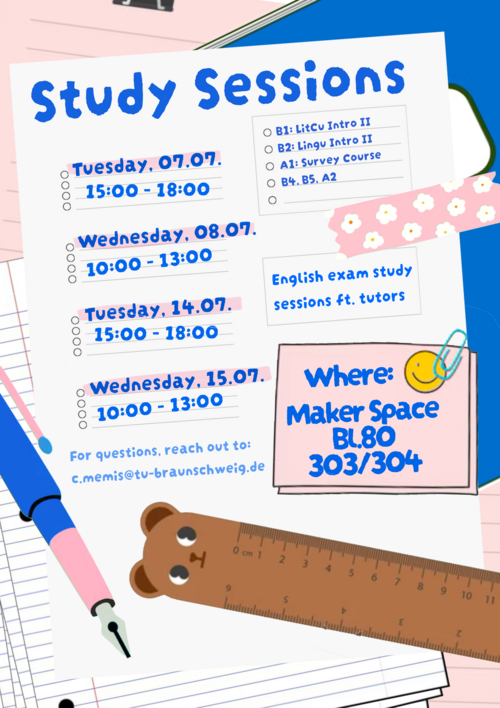 Poster Study Sessions SoSe 2026