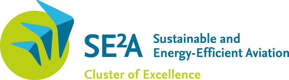 Logo of the excellence clusters SE²A- Sustainable and Energy-Efficient Aviation