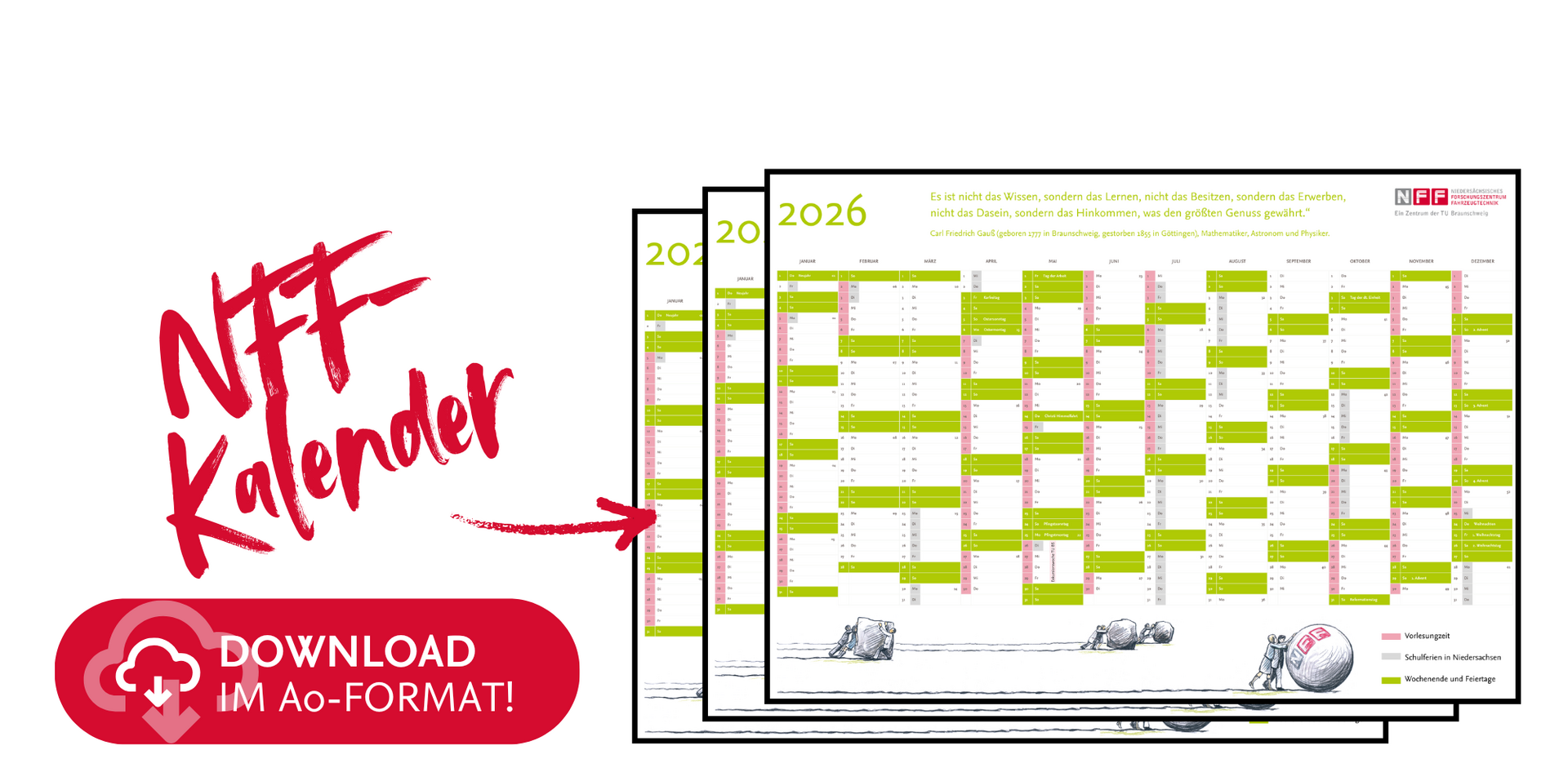 Ansicht NFF-Jahreskalender 2026 zum Download