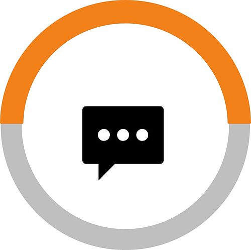 Icon zum Unterstützungsbereich Information und Darstellung