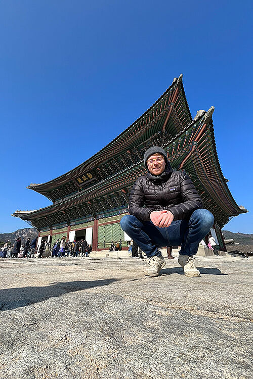 Am Wochenende habe ich mir den Gyeongbokgung Palast im historischen Zentrum Seouls angesehen. 