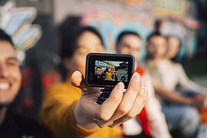  Students meet at the skate park by Westbahnhof