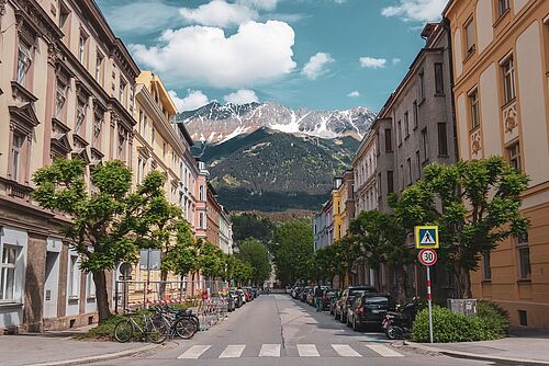 Eine Straße in Innsbruck