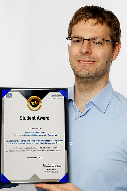 Phillip Marvin Reinders mit seinem Student Award