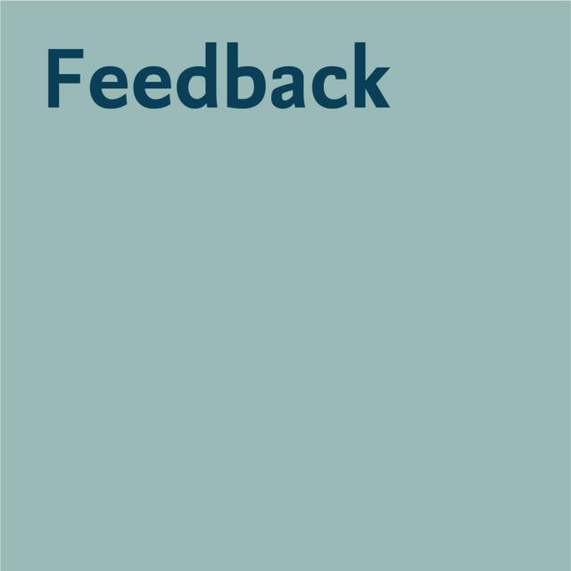 Grafik mit Link zu Feedbackgespräch, siehe auch rechts die Menüleiste