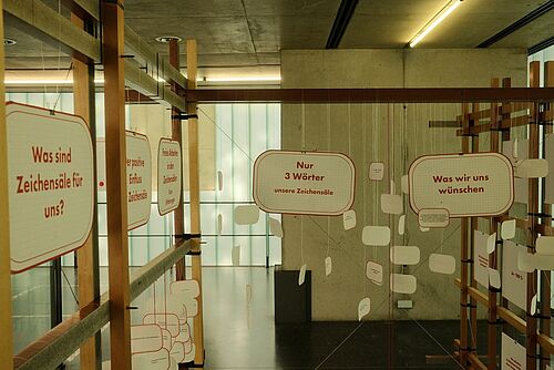 Foto Ausstellung Zeichensaal(R)Evolution
