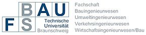 Logo der Fachgruppe Bauingenieurwesen, Wirtschaftsingenieurwesen/Bau, Umweltingenieurwesen und Verkehrsingenieurwesen der TU Braunschweig