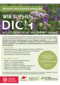 Stellenausschreibung Studentische Hilfskraft BGF SGF 2022