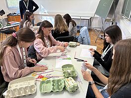 Pupils start to prepare to ensure that their egg is returned to them unharmed