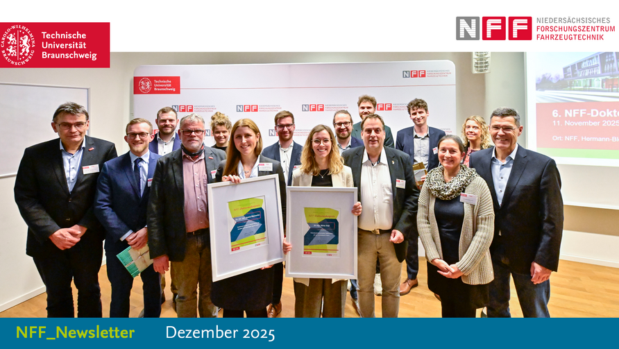 Coverbild NFF-Newsletter 12/2025: Gruppenfoto mit Preisträgerinnen NFF-Doktorandenpreis 2025