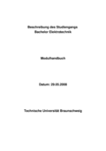 Modulhandbuch BSc ET
