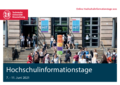 Programm für den Hochschulinformationstag