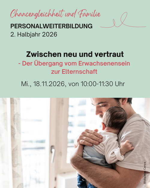 Ankündigung Vortrag Übergang zur Elternschaft