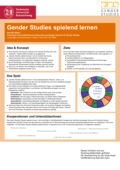 Poster vom Tag der Lehre: [Gender Studies spielend lernen]
