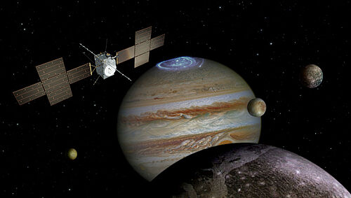 Unsere Instrumente werden an Bord des ESA-Satelliten JUICE ihren Weg zum Jupitersystem antreten