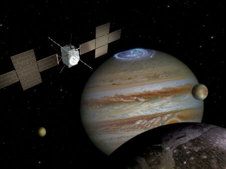 Unsere Instrumente werden an Bord des ESA-Satelliten JUICE ihren Weg zum Jupitersystem antreten
