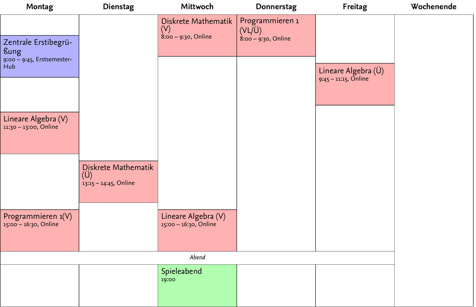 Stundenplan