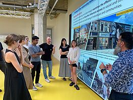 Jesus Lara introducing himself to the team.