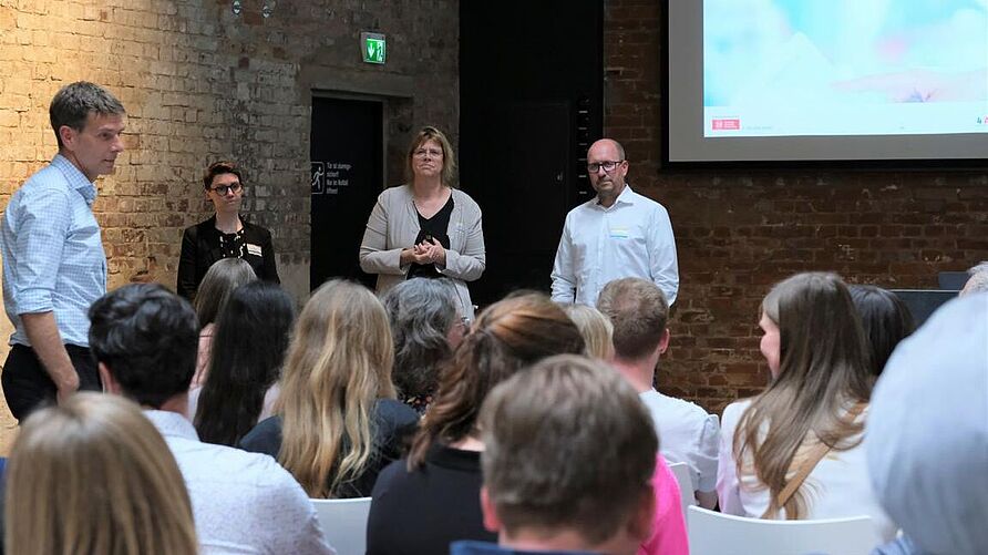 Impulsvortrag Professorin Kauffeld bei Netzwerkveranstaltung "Zukunft durch Transformation" in hannover am 27. Juni 2023.