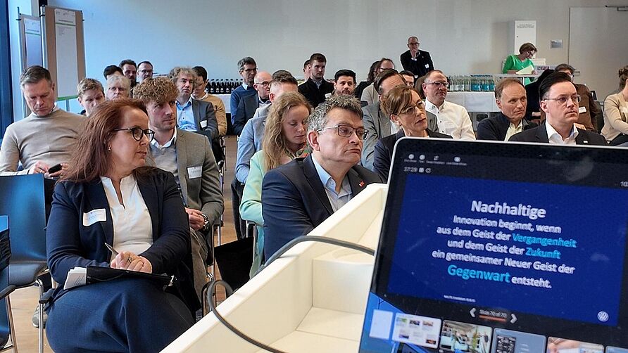 Workshop "Crossindustrial Supply Chain" am 5. März 2025 im NFF: Blick in Plenum