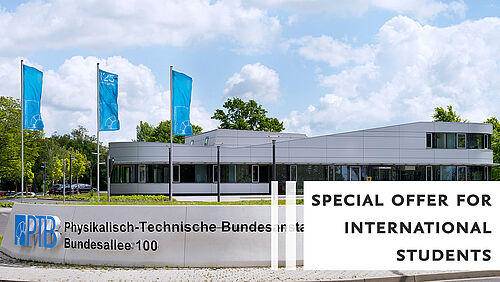 Das Hauptgebäude der Physikalisch-Technischen Bundesanstalt in Braunschweig von außen.