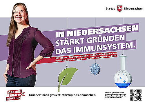 Plakat Gründen in Niedersachsen