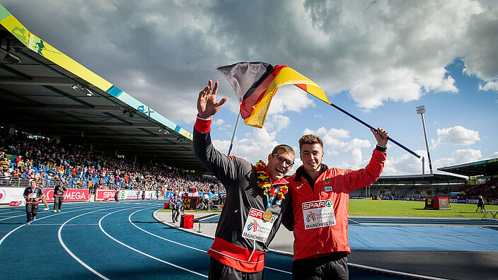 Internationales Leichtathletik-Event im Stadion