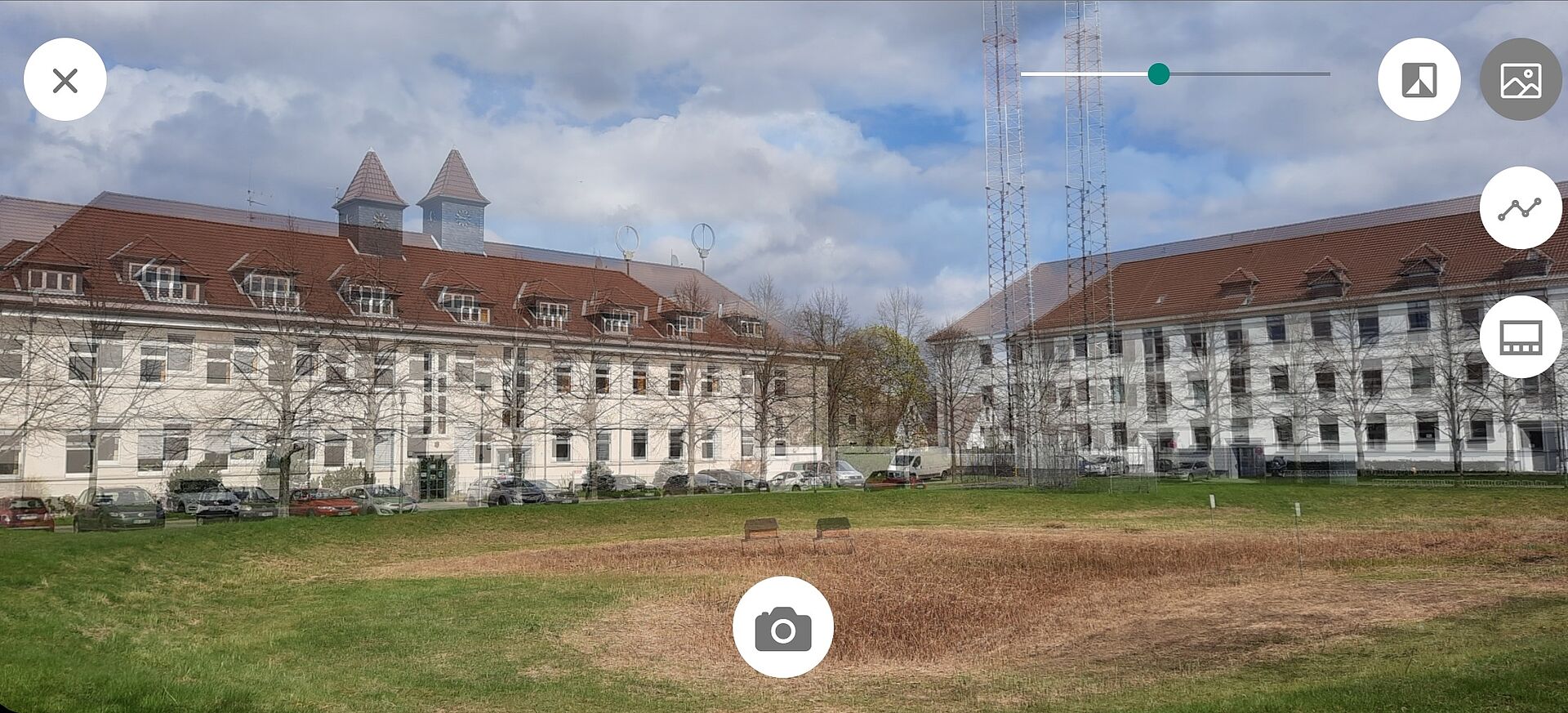 Screenshot der mobilen App